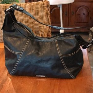 Nine West black leather bag